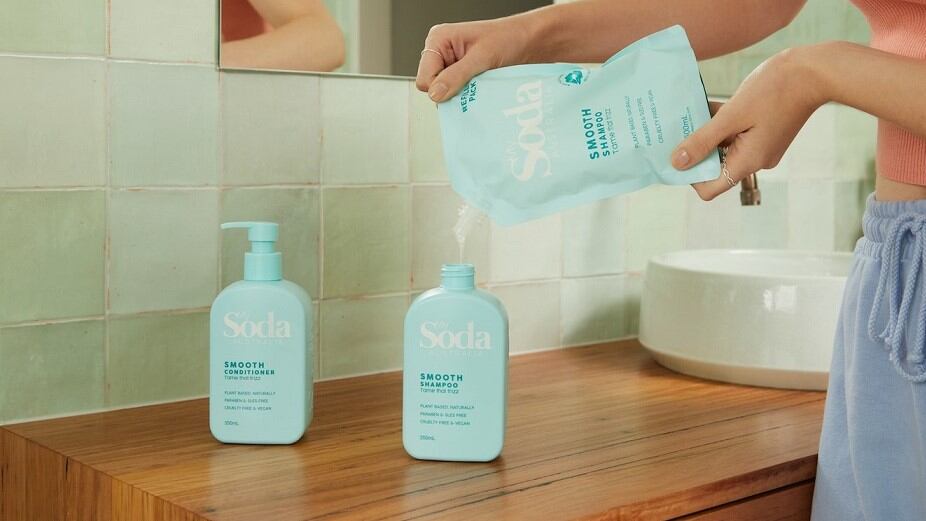 War on waste: Aussie brand My Soda aiming to fizz in sustainable beauty space with refillable hair care range