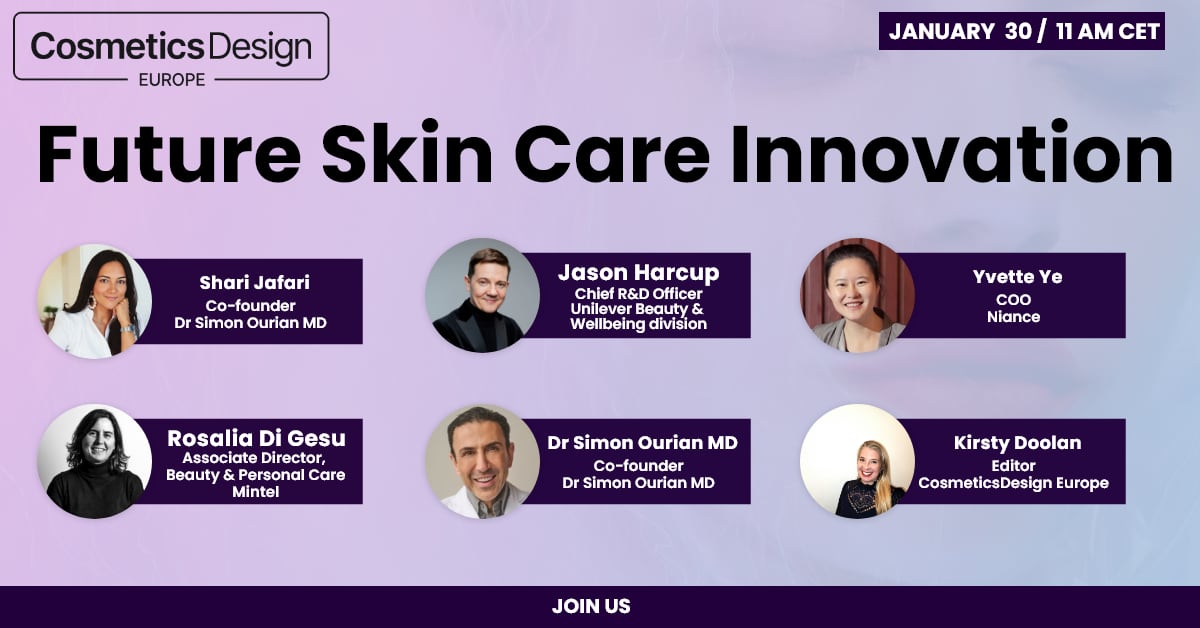 Don’t miss our special broadcast on Future Skin Care Innovation 