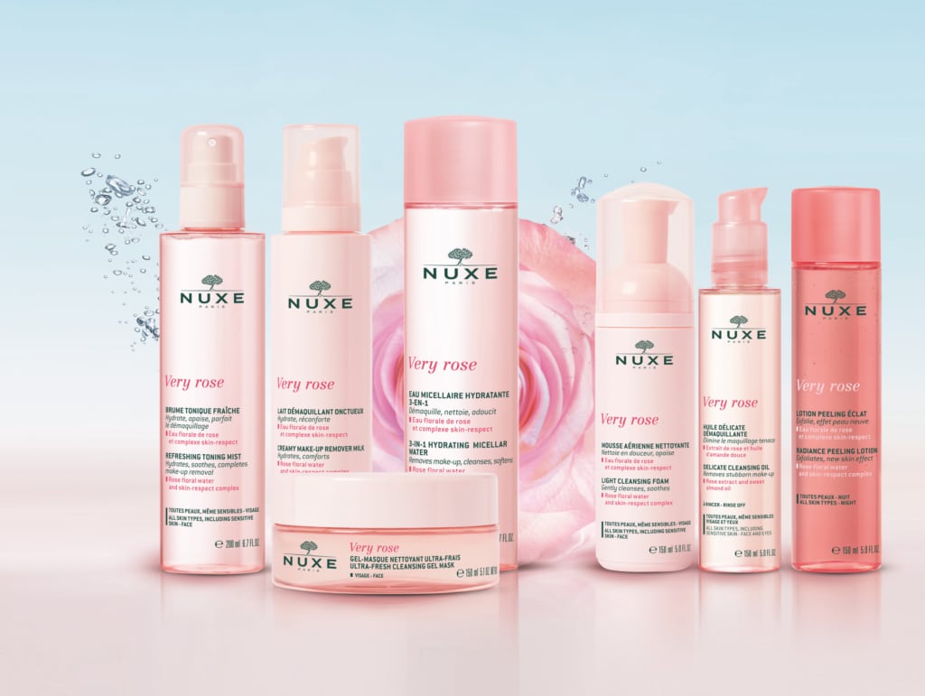 Nuxe rolls out rose-based facial cleansing line