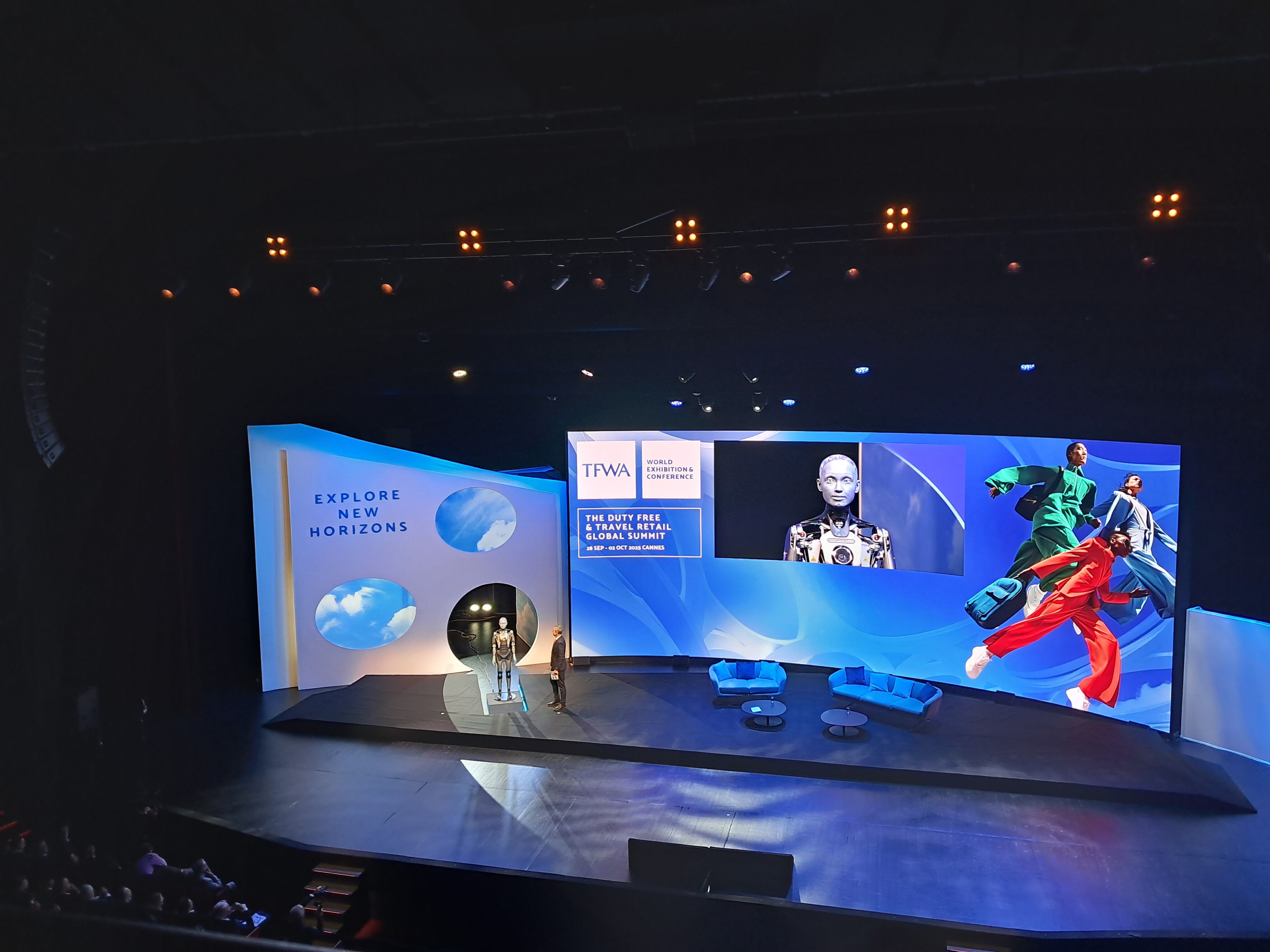 Ameca humanoid robot at TFWA