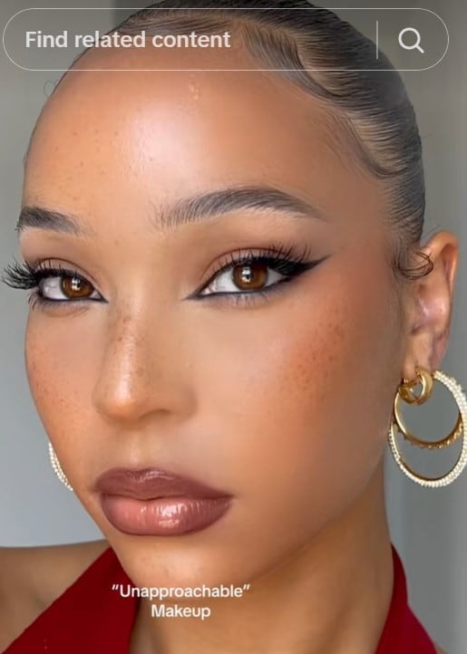 Unapproachable makeup