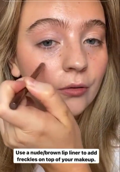 faux freckles