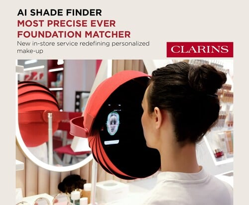 Clarins AI shade finder