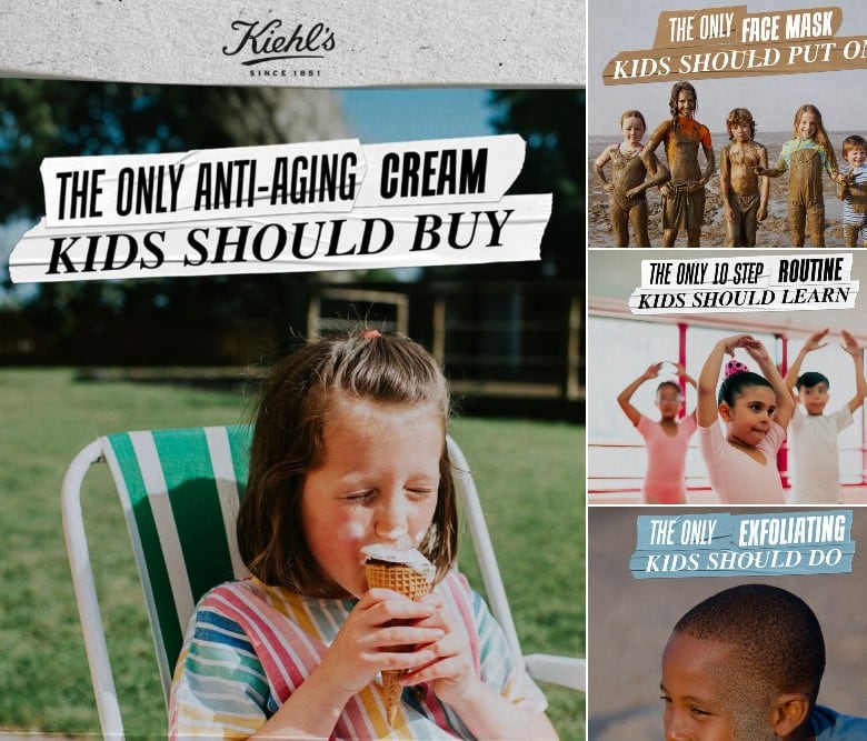 Kiehl’s speaks out against kids using adult’s cosmetics