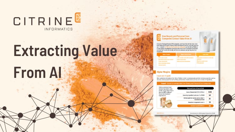 AI for Personal Care Formulation - Getting Value