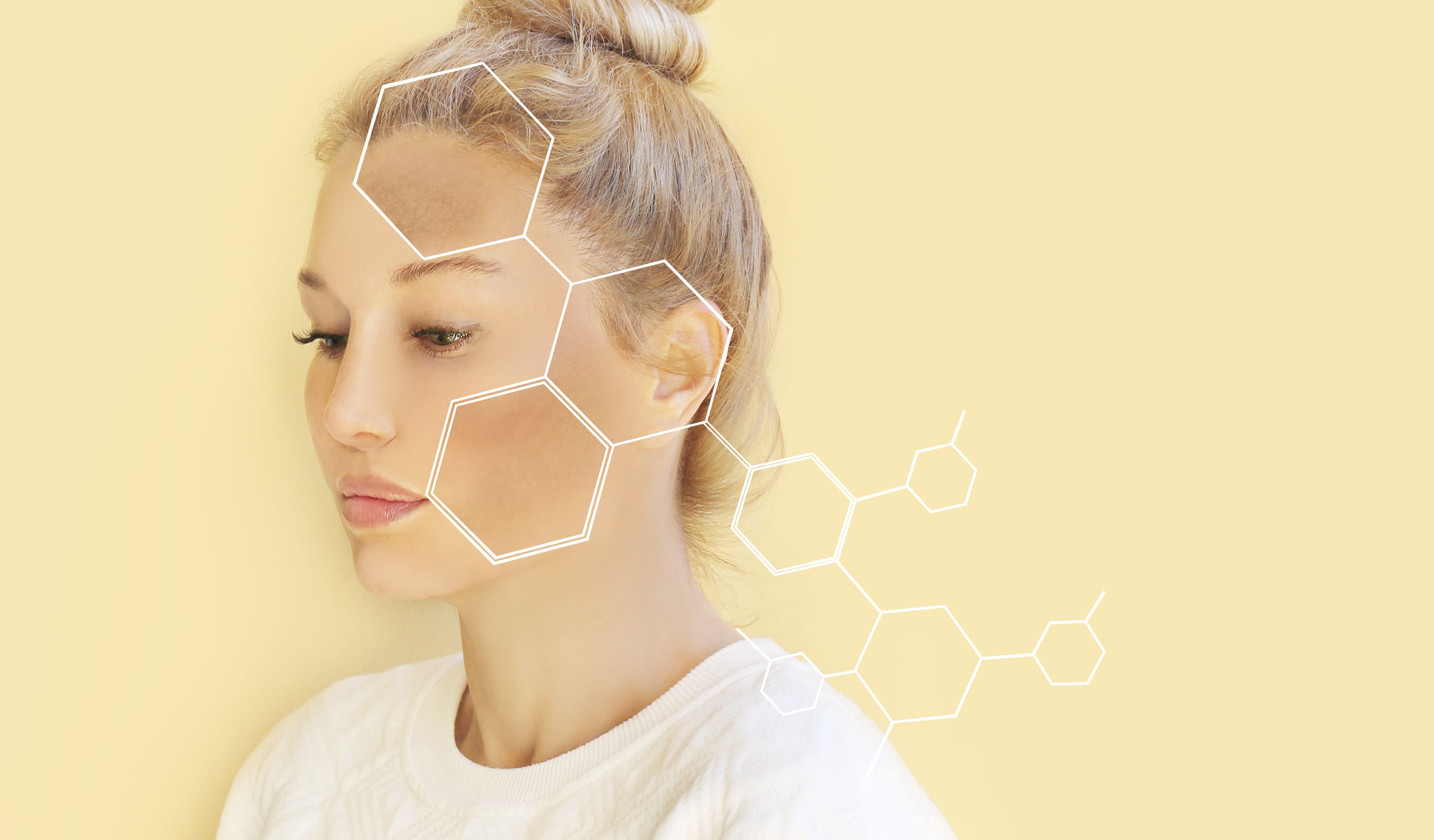 Dark spots, freckles,hyperpigmentation(melasma or chloasma),concept - skin lightening, skin whitening, fruit acids,AHA, Skin Brightening