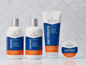 Collection of Frederick Benjamin haircare products