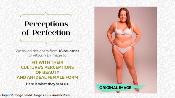 Photoshop study shows perceptions of beauty around the world