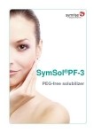 PEG-free solubilizer: SymSol® PF-3