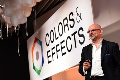 SVP of the global pigments business Alexander Haunschild at the new brand reveal event (image via World Press Online)