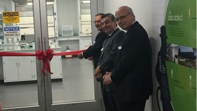 Gattefossé executives at the ribbon cutting of the new North America Technical Center of Excellence (image via the company’s Twitter)