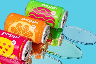 Poppi Soda in primarily a gut health-focused product, but they are using possible prebiotic benefits to skin as an in to the ingestible beauty world. Image from Poppi