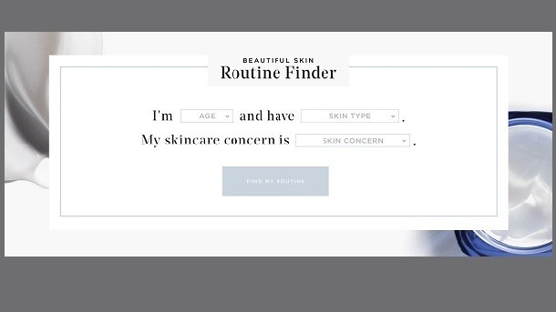 the new online skin care consultation tool from L'Oreal (image courtesy of the company)
