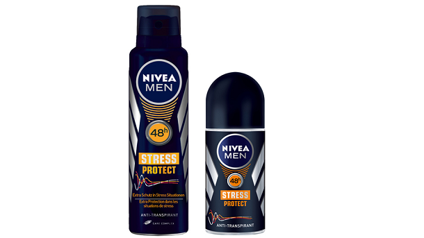 Nivea anti-stress deodorant designed to sweat