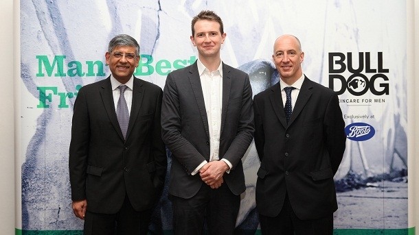 Left to Right: Ritu Mohan, Managing Director, Boots Retail Thailand, Simon Duffy, co-founder, Bulldog Skincare For Men and His Excellency Mr Mark Kent, British Ambassador For Thailand