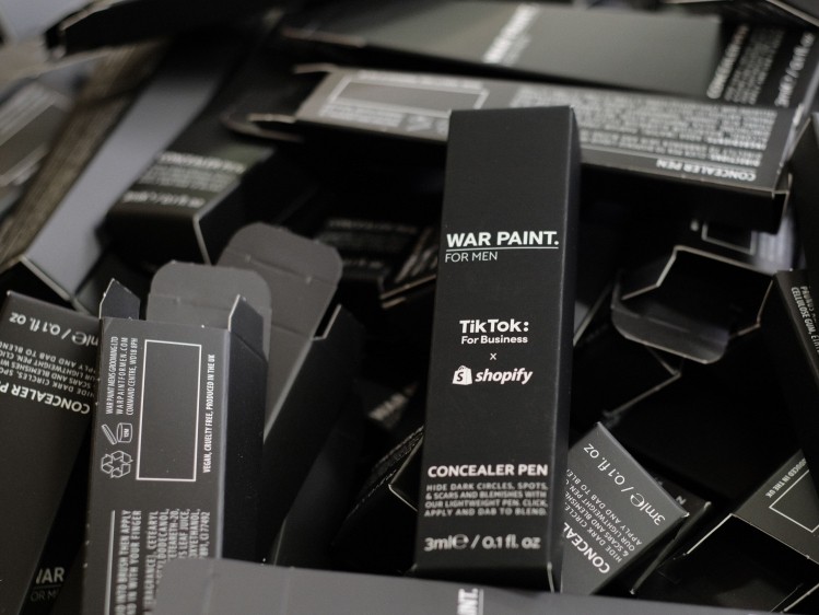 War Paint for Men is using the TikTok function on Shopify to reach Gen Z consumers (Image: War Paint for Men)