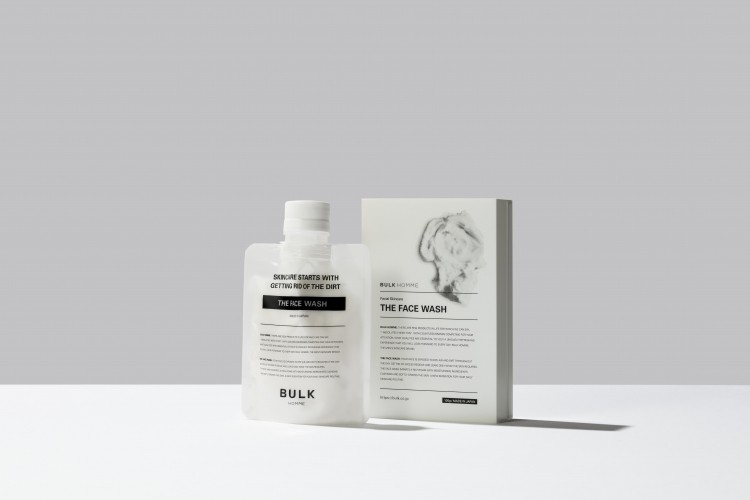 Bulk Homme will launch into the UK and France with six of its products, including The Face Wash (Image: Bulk Homme)