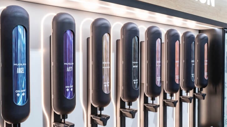 The mutli-brand refillable station could push more customers to refill rather than rebuy their favourite scent
