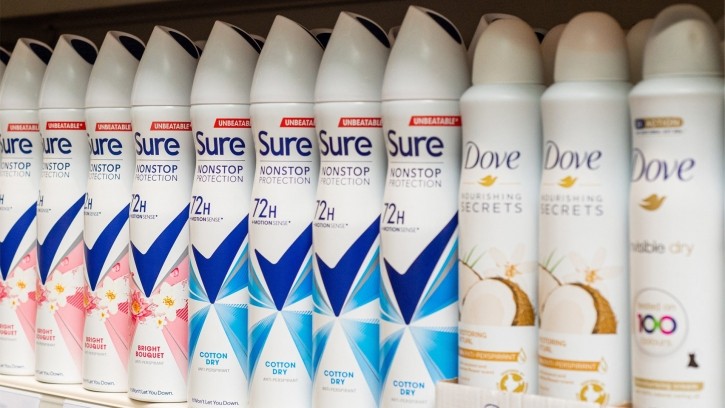 Deodorants saw strong volume sales for Unilever brands in the first quarter of 2024
