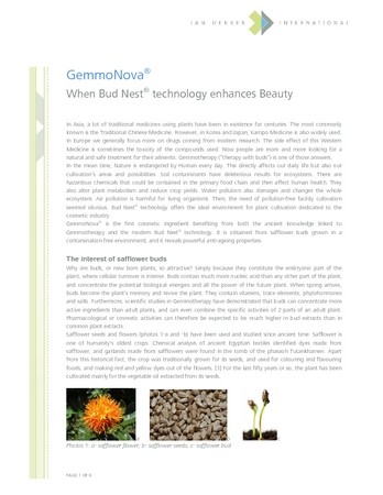 GemmoNova® When Bud Nest® technology enhances Beauty