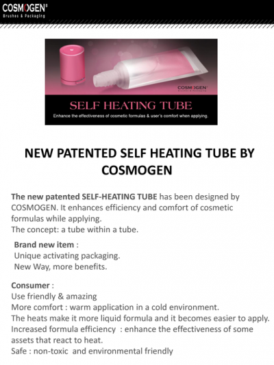 Cosmogen Designed the Innovative Self Heating Tube