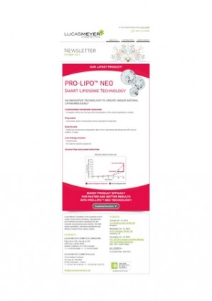 Pro-Lipo™ Neo, Smart Liposome Technology from Lucas Meyer Cosmetics