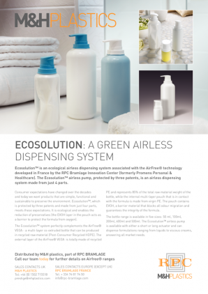 Ecosolution: A Green Airless Dispensing System